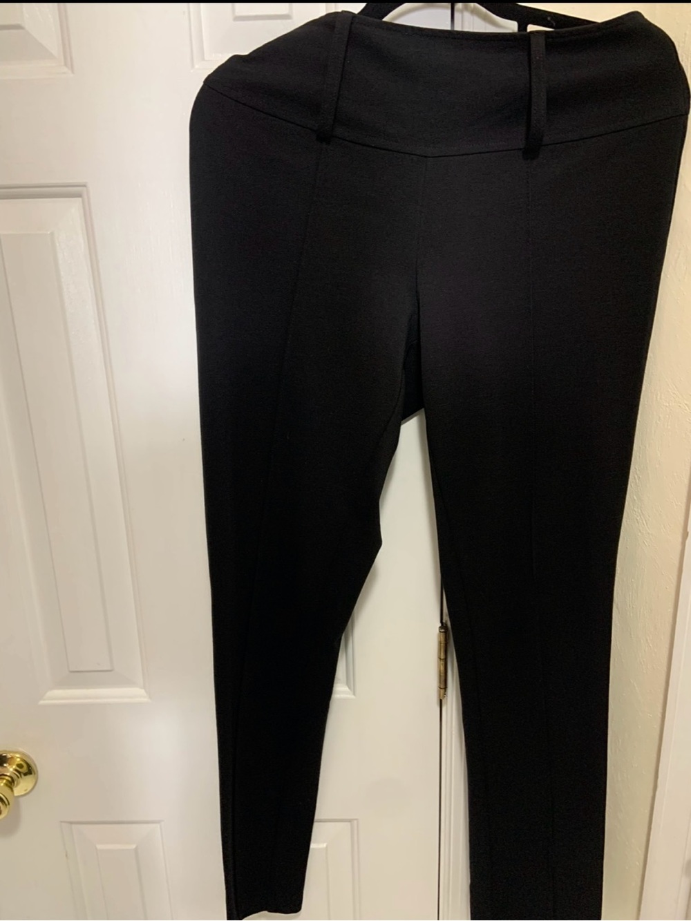 Wrapper Black Skinny Pull-On Women's Pants